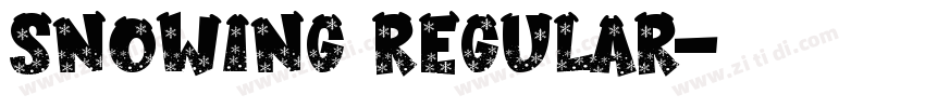 snowing regular字体转换